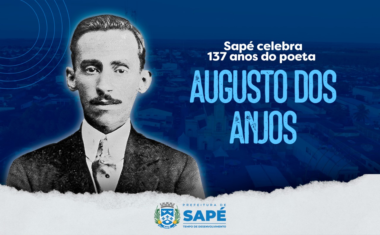 Sapé comemora 137 anos de Augusto dos Anjos; programação começa com declamação de poemas na feira livre