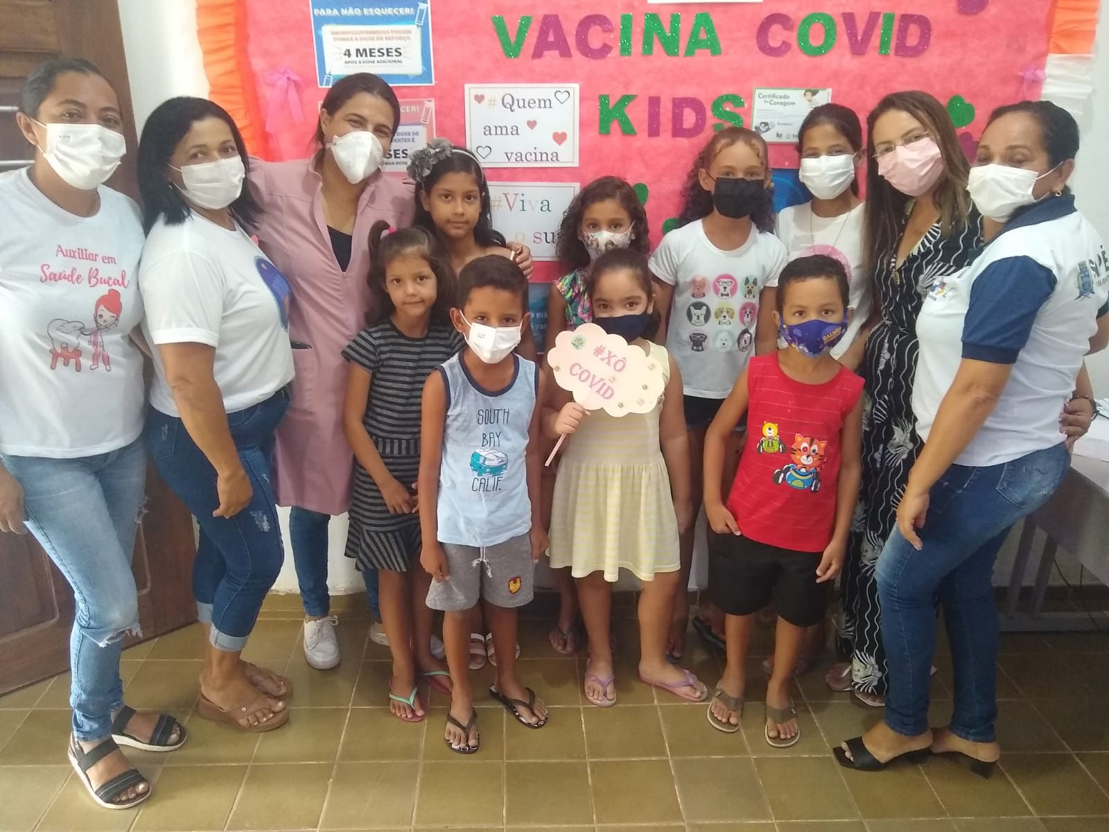 Sapé vacina mais de 1,3 mil crianças contra a covid-19 em ‘Dia C’