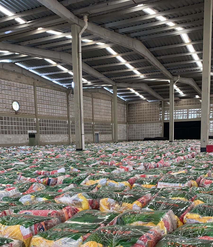 Prefeitura recebe 27 toneladas de alimentos para pessoas em situação de vulnerabilidade social