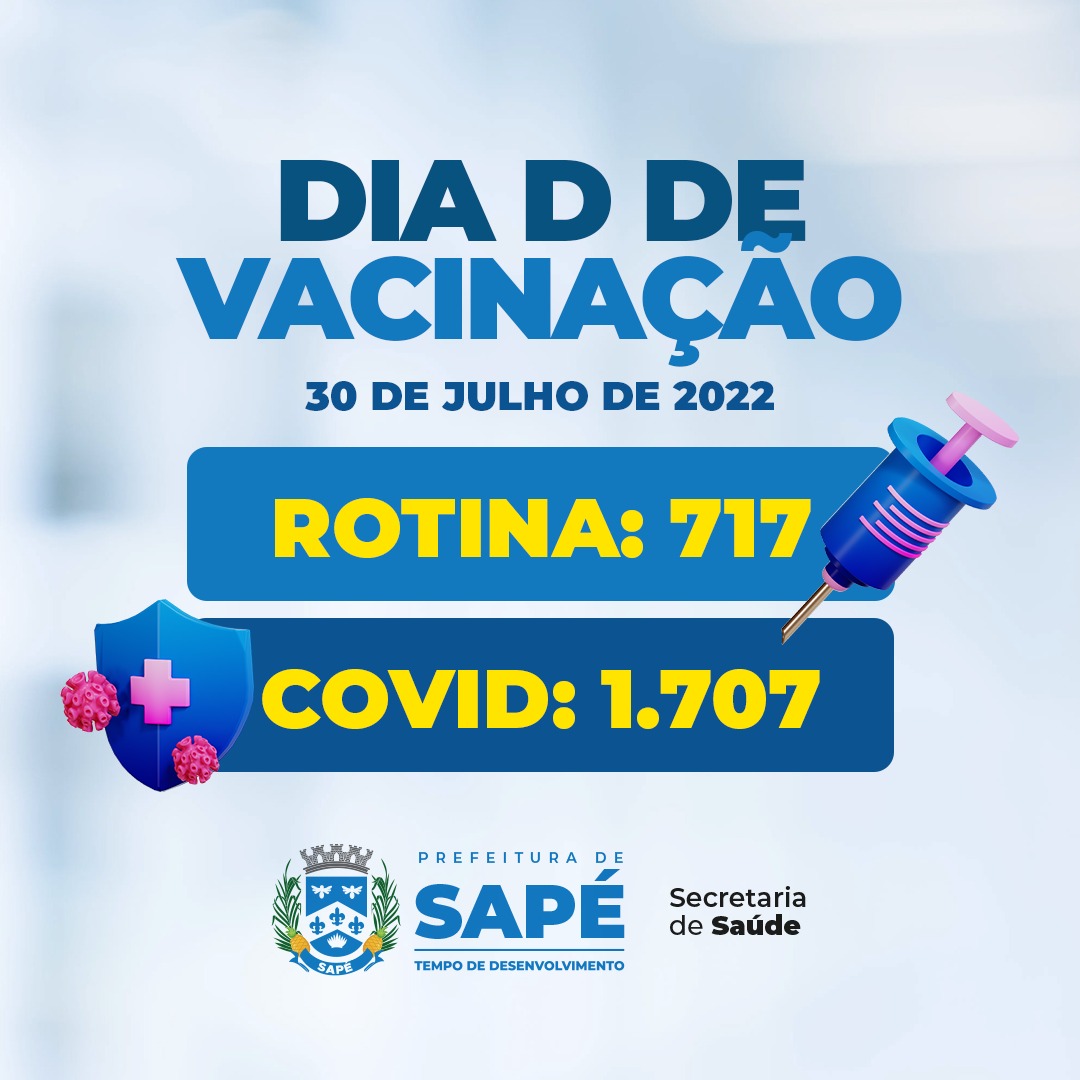 Sapé fica entre as cinco cidades paraibanas que mais vacinaram contra covid-19