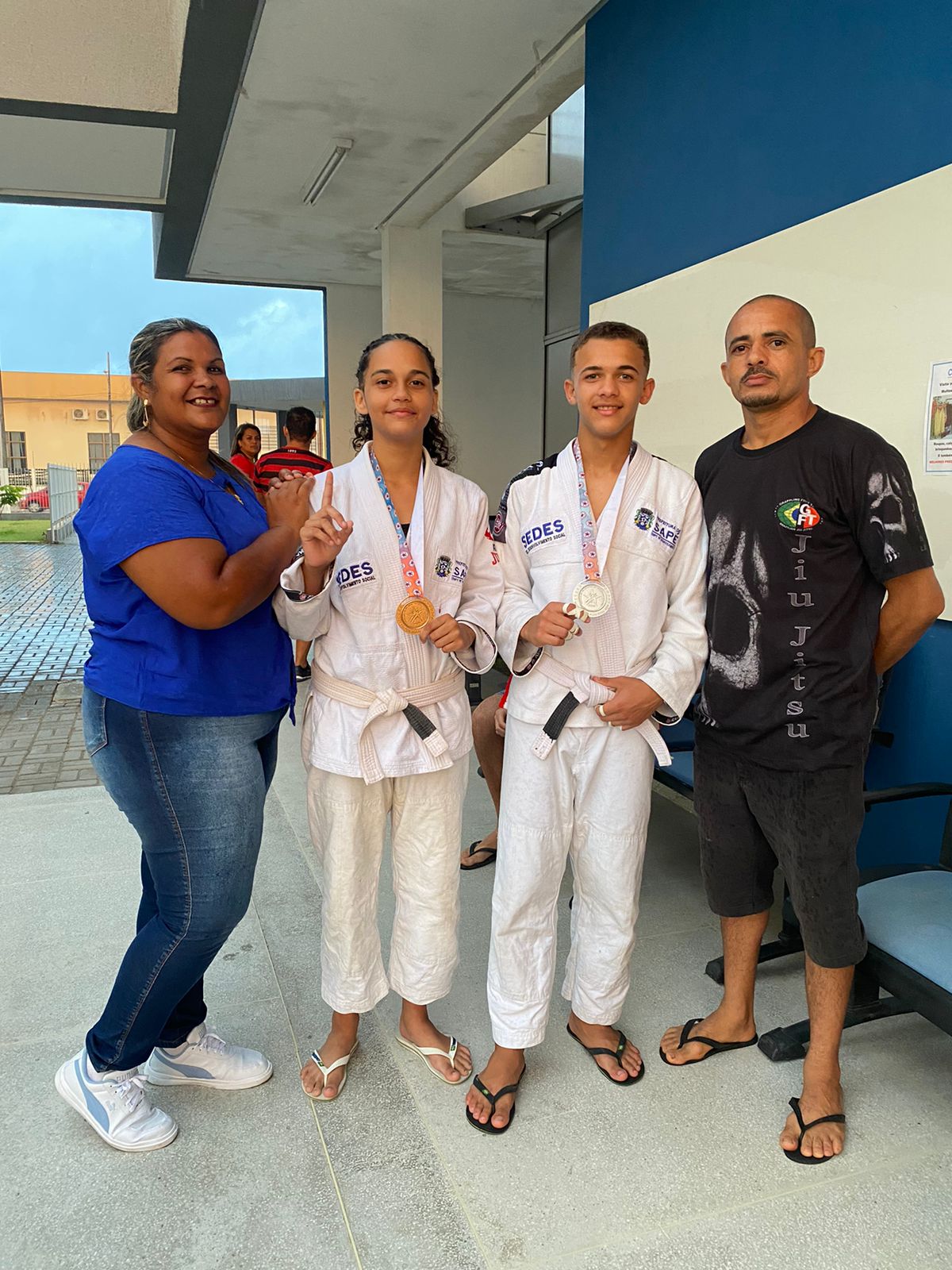 Sapeenses chegam a 1º e 2º lugar em Campeonato Paraibano Kids II de jiu-jitsu