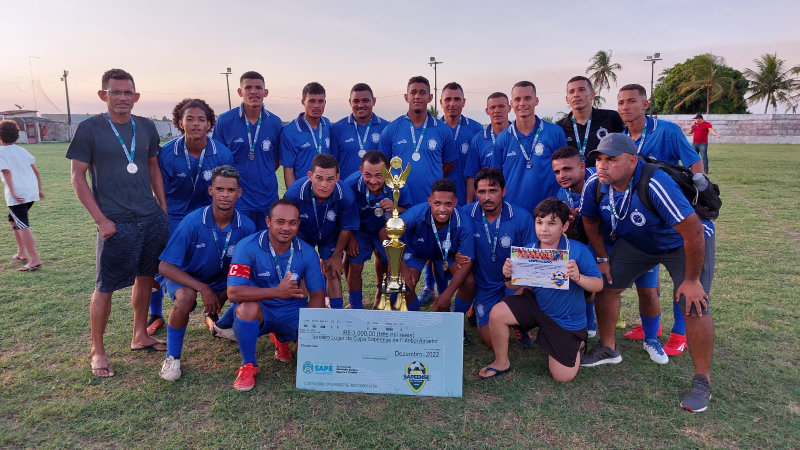 Cruzeiro de Cuité vence Atlético Sapeense e conquista o terceiro lugar no Campeonato de Futebol Amador