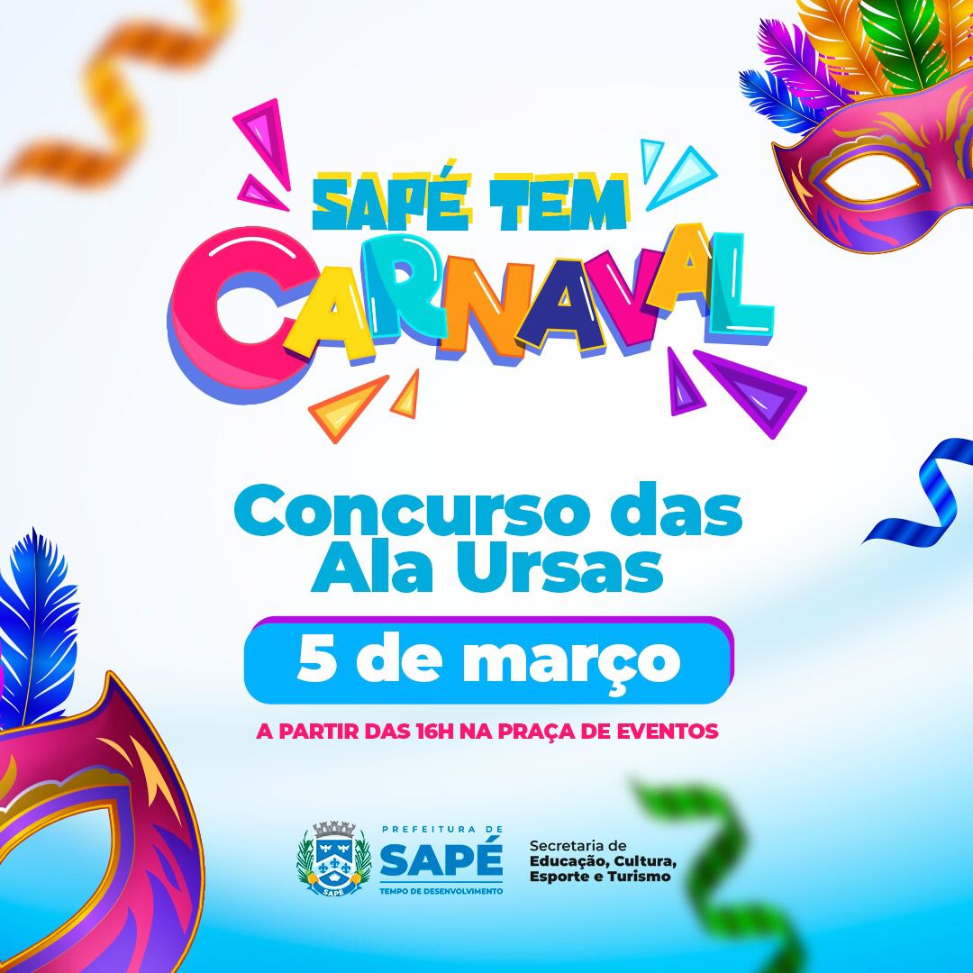 Tradição e cultura: Carnaval Sapé tem concurso das Ala Ursas