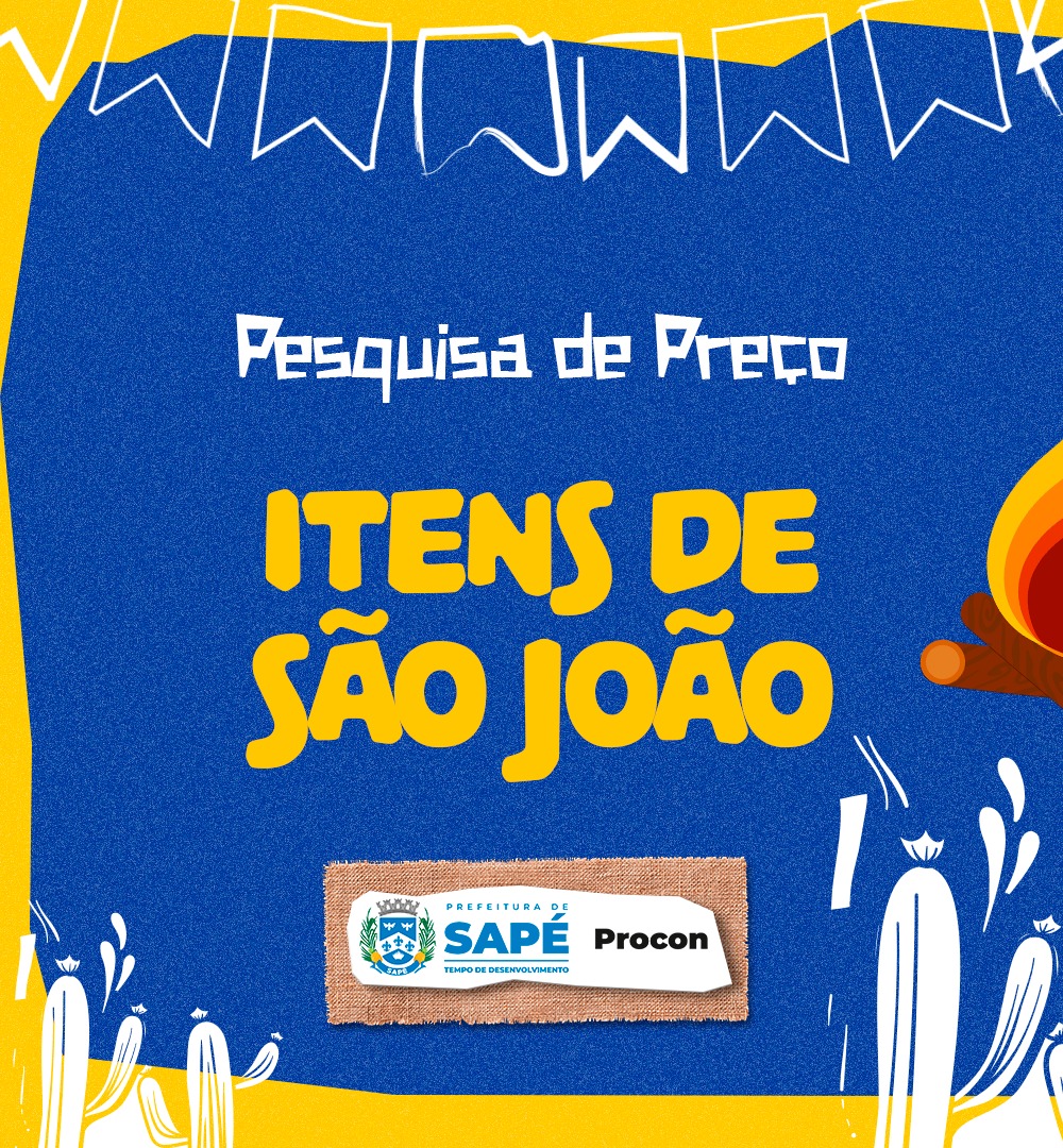 Procon Sapé realiza pesquisa de preço roupas, acessórios e decoração para São João