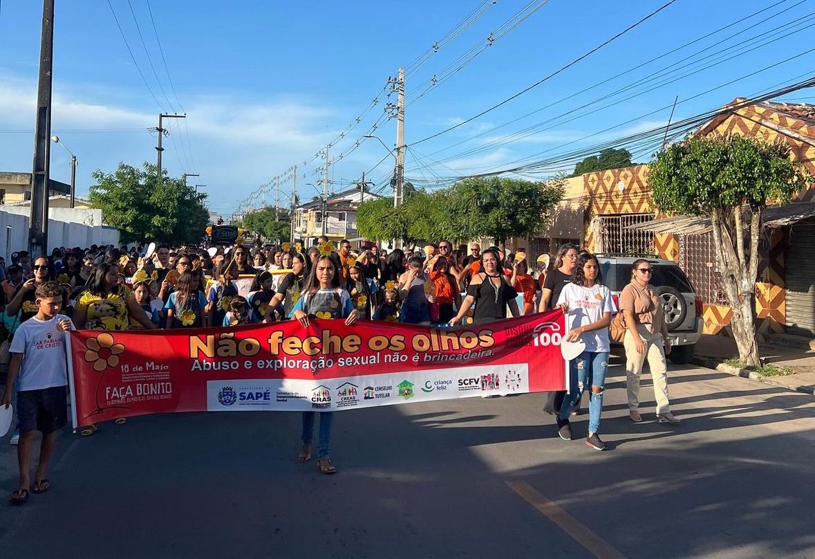 Caminhada em Sapé marca Dia Nacional de Combate ao Abuso e à Exploração Sexual Infantil