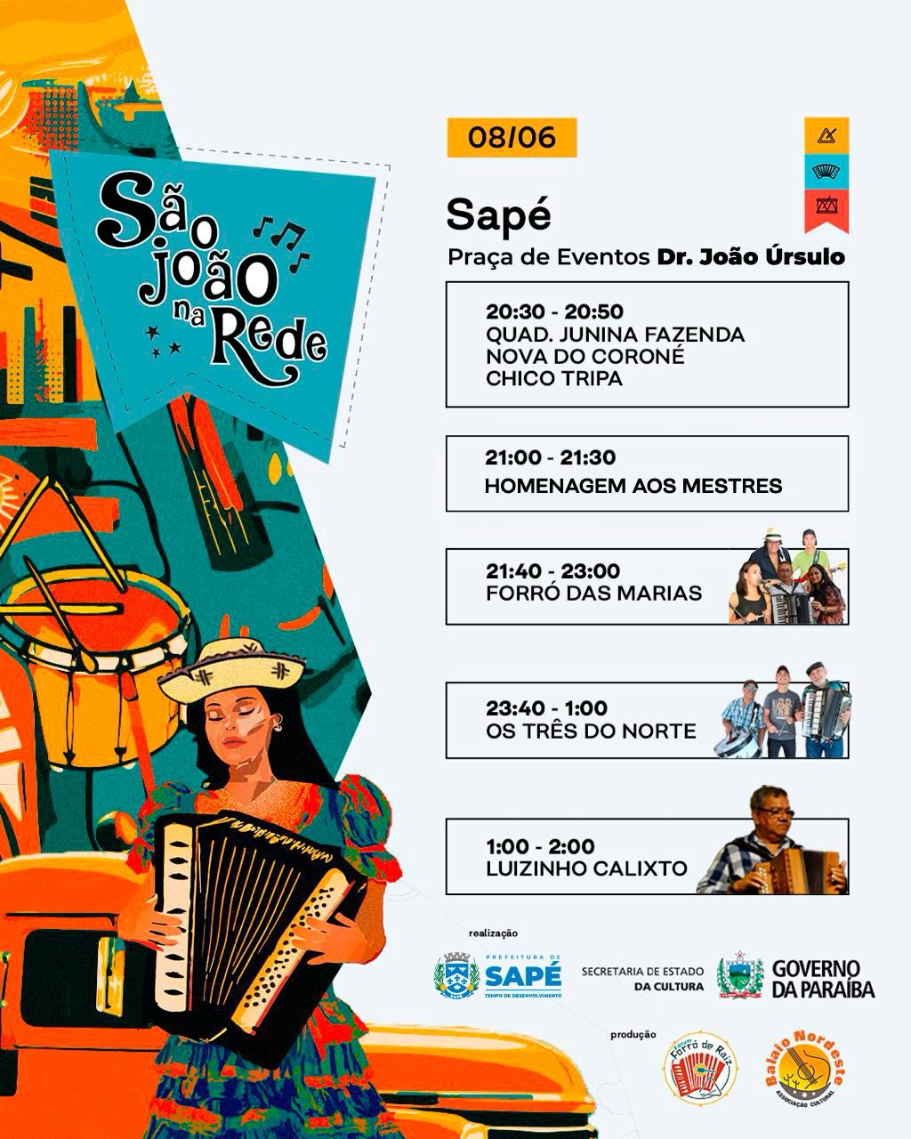 Sapé recebe Festival São João com ‘Caminhão do Forró” neste sábado